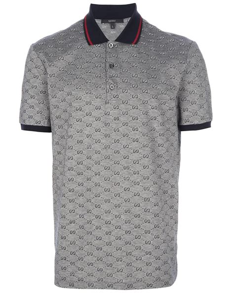 gucci polo shirts mens sale|Gucci monogram polo shirt.